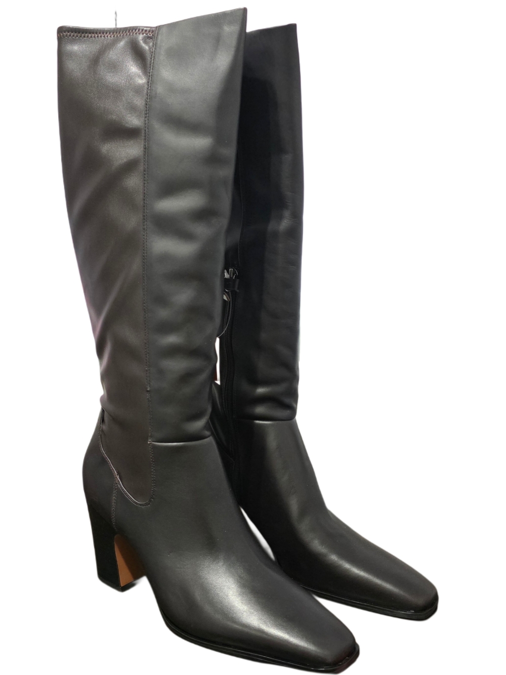Franco Sarto Jonie Wide Calf Knee High Leather Boots NIB